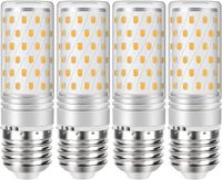 Ampoule LED maïs E27 12 W, lumière blanc chaud 3 000 K, équivalent à 120 W 1 200 lm, lot de 4-tmt