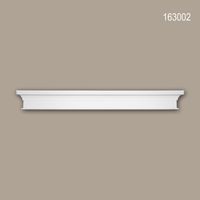 Fronton 163002 Profhome Encadrement de porte design intemporel classique blanc.