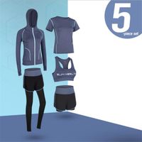Ensemble de Vêtements de Sport Femme Confortable et Respirant - bleu HY™