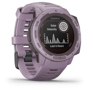 Montre connectée sport Montre GPS solaire robuste - GARMIN - Instinct Solar - Orchidée - Ecran à deux fenêtres 0,9 