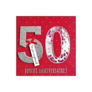 Anniversaire 50 Ans Carte Postale 2 Volets Avec Enveloppe Cdiscount Beaux Arts Et Loisirs Creatifs Anniversaire 50 Ans Carte Postale 2 Volets Avec Enveloppe Cdiscount Beaux Arts Et Loisirs Creatifs
