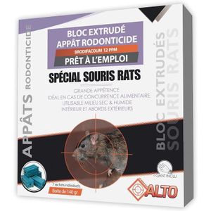 Blocs raticides - appâts anti-rats et souris Sorkil (Edialux), EDN