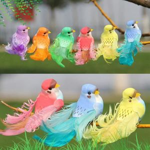 OBJET DÉCORATIF Garosa Oiseau artificiel 12 pièces belle plume art