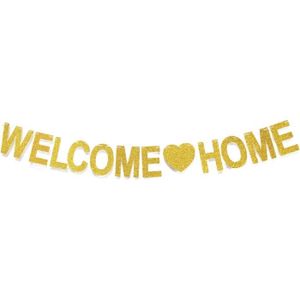 BANDEROLE - BANNIÈRE Welcome Home Banner For Home Decoration Family Par