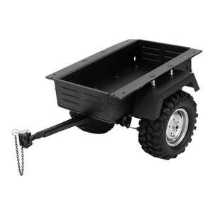 Noir Piste de trémie de Voiture de remorque GoolRC Look Cool SALUTUYA Remorque RC en métal Accessoires de Voiture RC pour Camion 1/10 RC Petite remorque modèle RC de Style Parfait 