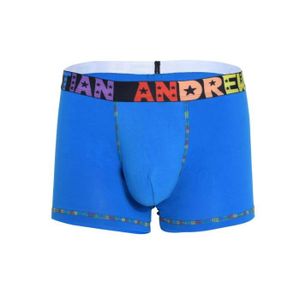 BOXER - SHORTY Andrew Christian - Sous-vêtement Hommes - Boxers Homme - Almost Naked Pride Cotton Boxer Bleu - Bleu