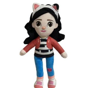Nouveau Gabby maison de poupée en peluche Mercat dessin animé animaux en  peluche souriant chat voiture chat câlin Gaby fille poupées enfants cadeaux  d'anniversaire 