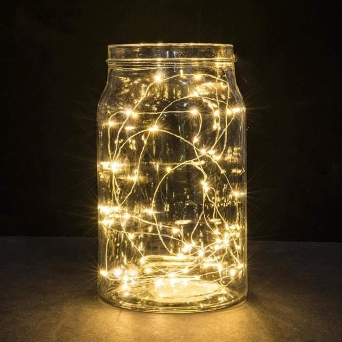 SNÖYRA Guirlande lumineuse LED 40 ampoules, intérieur/à pile