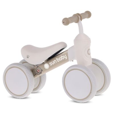 Sun baby - Draisienne sans Pédales Sport - 2 Ans, max. 30 kg, cadre en nylon, roues gonflables, selle/guidon réglables - Noir-jaune - Jeux - Jouets