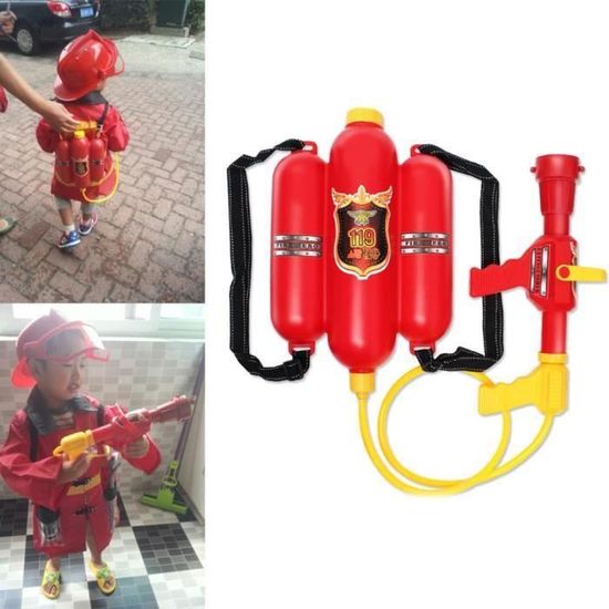 Pompier Pistolet à eau Lanceur d'eau avec Réservoir Sac à dos pour 