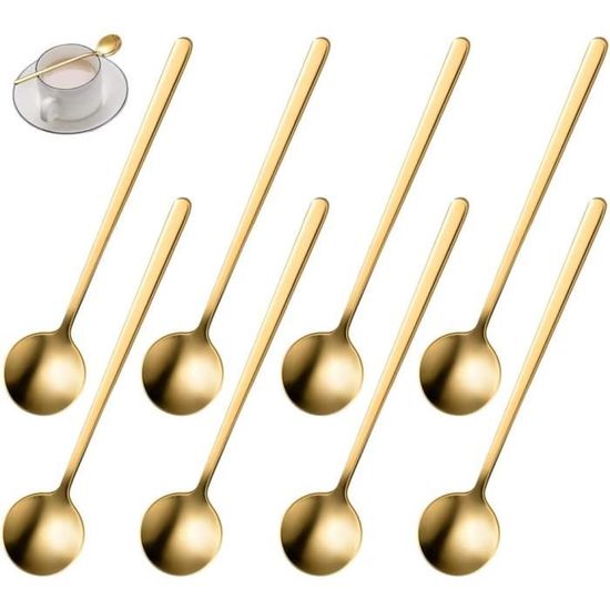 Set di 2 cucchiaini da caffè nero metallo 0 x 2 x 14 cm Catuccino Maisons du Mon