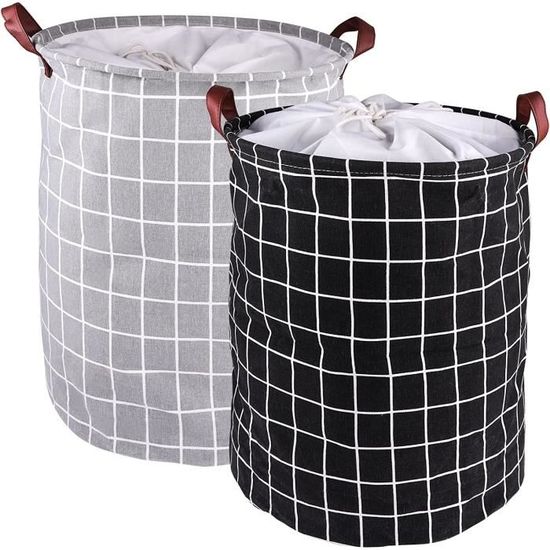 Paniers à Linge Pliables Avec Poignées - Motif Aquarelle Tropique Rose