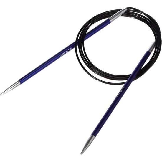 Aiguilles à Tricoter Circulaires Fixes Milward - 40 Cm, N°3.0 (2.0 Mm), Aluminium Anodisé
