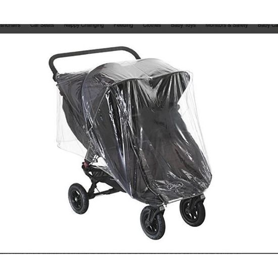 habillage pluie pour poussette double maclaren