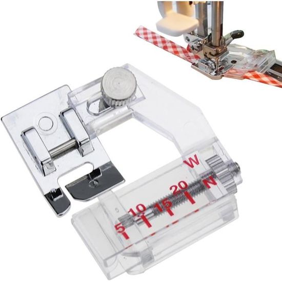 2pcs Pied De Biche Biais En Mtal Et Plastique Rglable De 5 20 Mm Pied Presseur Surjeteuse Gnrique Pied Presseur Holdbar Robuste Hellemaskin Coudre