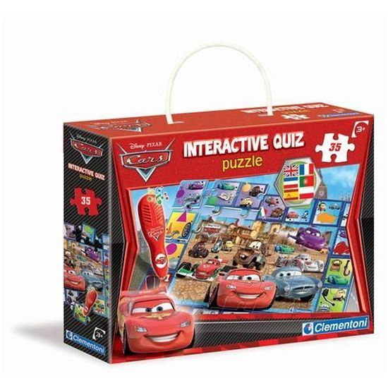 Puzzle interactif - Cars 2 - Clementoni - Véhicules et engins - Pour enfant de 3 ans et plus
