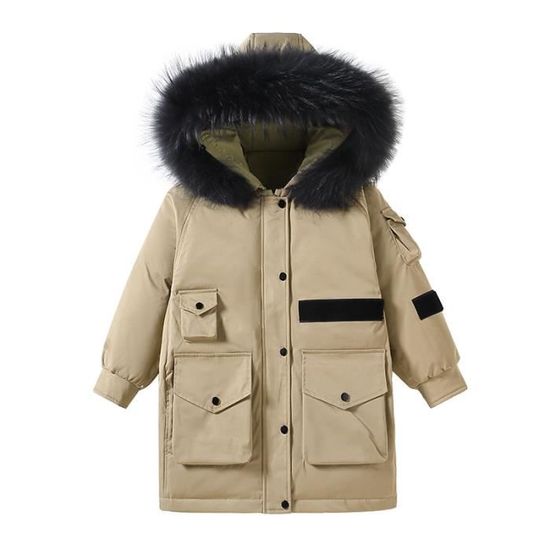 Doudoune Fille 3 Ans A2Z 4 Kids Garçons Long Doudoune Avec Capuche Fausse Fourrure Manteau Enfant