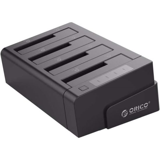 ORICO Boîtier Externe pour Disque Dur 2,5 / 3,5, Station d'accueil,  duplicateur, Double Baies, USB 3.0, SATA III 6 GB/s, pour HDD SATA de  2,5/3,5