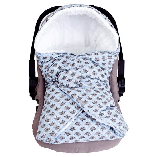Nid D'ange Bébé Réversible Bellochi - 75x75 Cm, En Coton Hypoallergénique Et Polaire, Sans Fermeture, Pour Toute L'année, Beige
