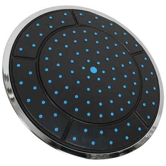 Tête De Douche Effet Pluie Ronde 25 Cm Chromée - Pour Salle De Douche, Installation Autoportante