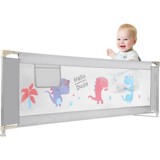 Protection Anti-chute Pour Lit Bébé - 6 Barrières En Coton Doux, 30x30 Cm, Pompons 3D, Sécurité Et Confort