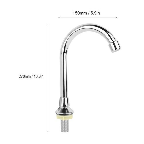 Pompe à Eau à Pédale Robinet Lavabo En Laiton - Filetage G1/2 Cuivre Monté Au Sol Pour Hôpital Et Laboratoire