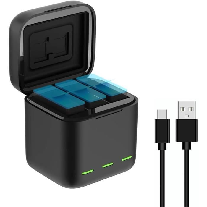 Kit Batterie + Chargeur Double USB Pour GoPro Hero 9-12