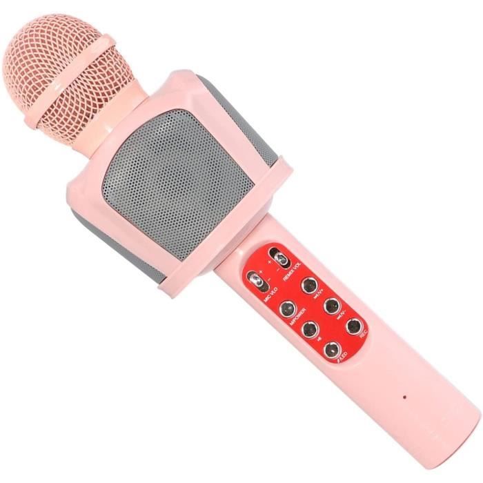 TONOR Microphone Karaoké Sans Fil Enfant – LED, Bluetooth, Haut-parleur 52 Mm – Compatible IOS/Android – Cadeau Anniversaire