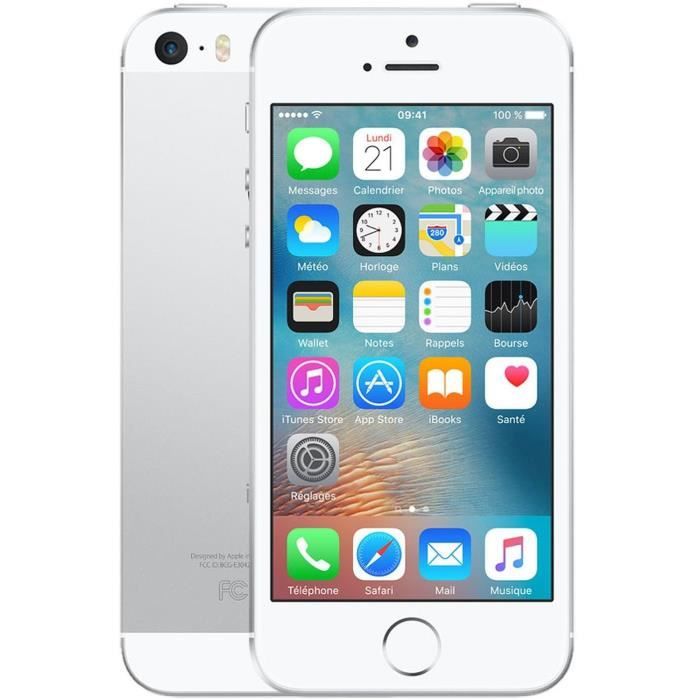 APPLE Iphone SE 32Go Argent - Reconditionné - Etat correct