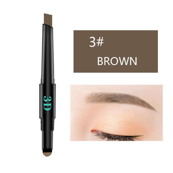 crayon à sourcils Kit de maquillage de pigment de sourcil automatique multifonctionnel imperméable 3 en 1 Beauty C er90