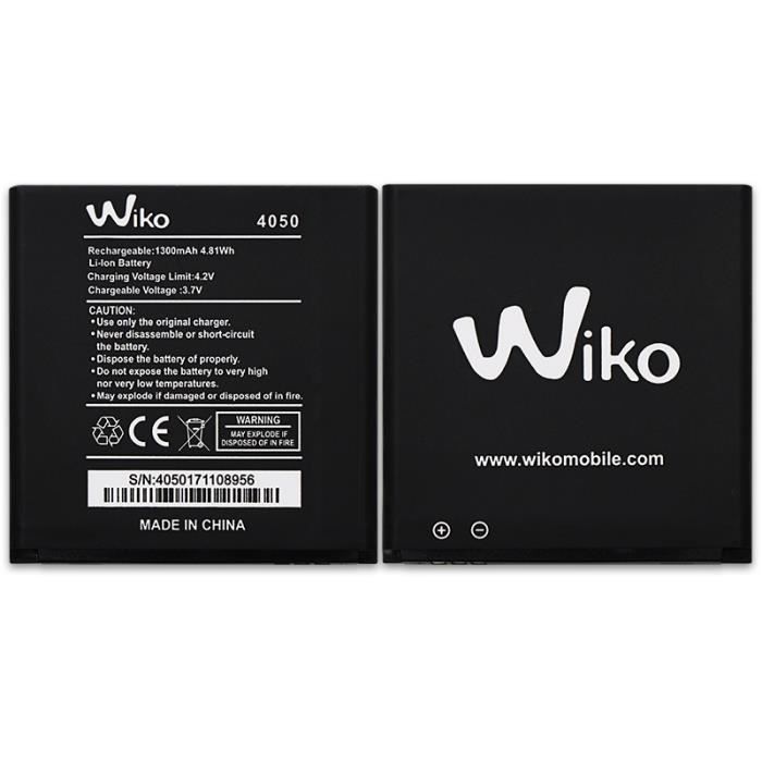 Pour WIKO 4050 Batterie de téléphone portable 1300mAh Batterie Haute Capacité Batteries