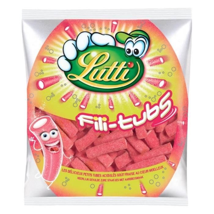 Lutti Fili-tubs Fraise 200g (lot de 8)