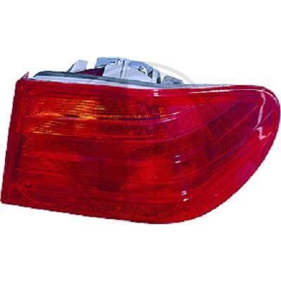 1614091 Feu arriere gauche ( cote conducteur) pour MERCEDES Classe E de type W210 de 1995 a 1999 Look Origine , partie exterieur