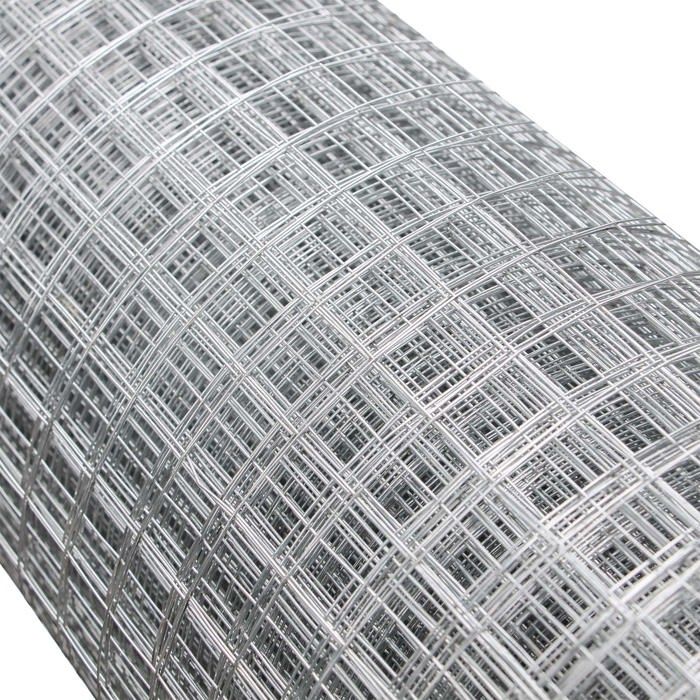 Grillage mailles Grille métallique Volière Acier Galvanisé 1mx10m Épaisseur fil 0,9mm Maille 25x25mm - 60708