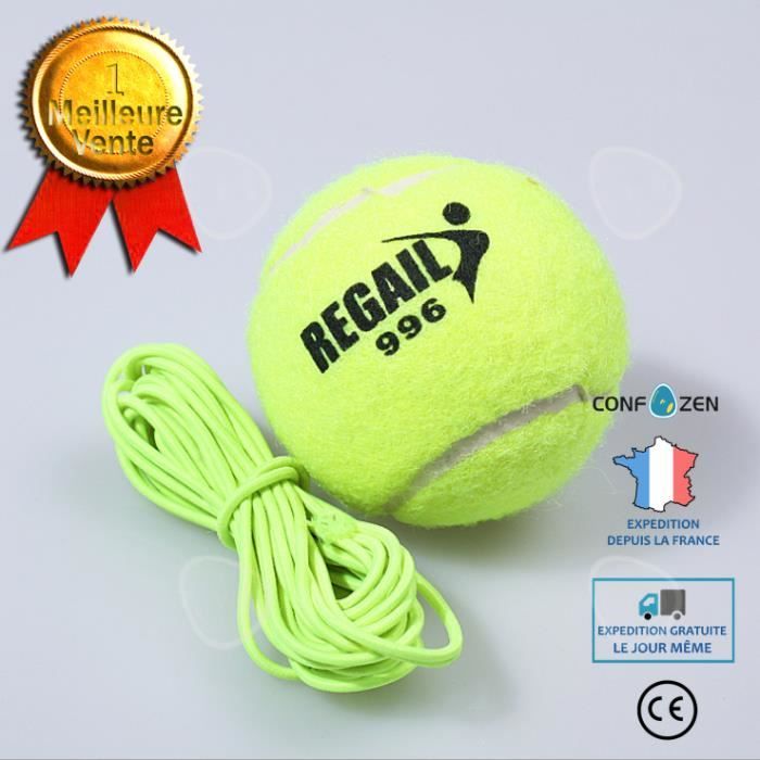 CONFO® Appareil d'entraînement au tennis Appareil d'entraînement Tennis d'entraînement avec des cordes Tennis avec des cordes