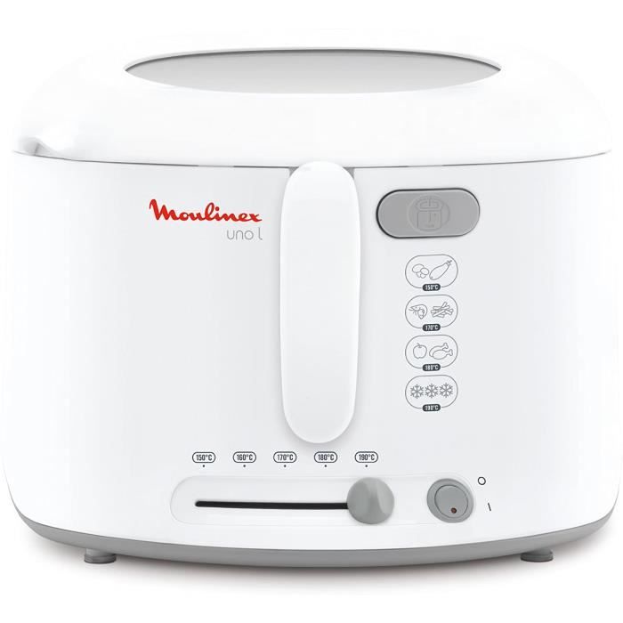 Moulinex AF165111 Friteuse Uno Blanc/Gris L