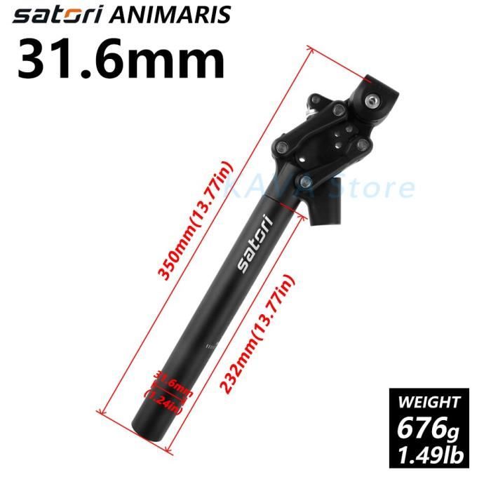 Pièce Détachée,SATORI ANIMARIS vélo amortissement suspension tige de selle VTT tige de selle - Type Satori 31.6mm