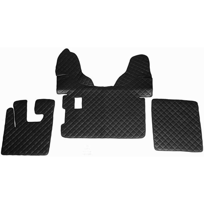 24/7auto Noir Tapis Housse + Moteur Housse Eco Cuir Pour XF 105 Boîte de Vitesse Manuelle Coté Gauche Camion