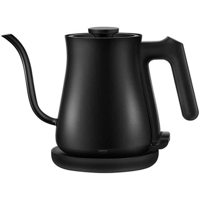 bouilloire electrique vintage Bouilloire électrique portable acier inoxydable, Cafetière électrique à bouche mince en acier inoxydab