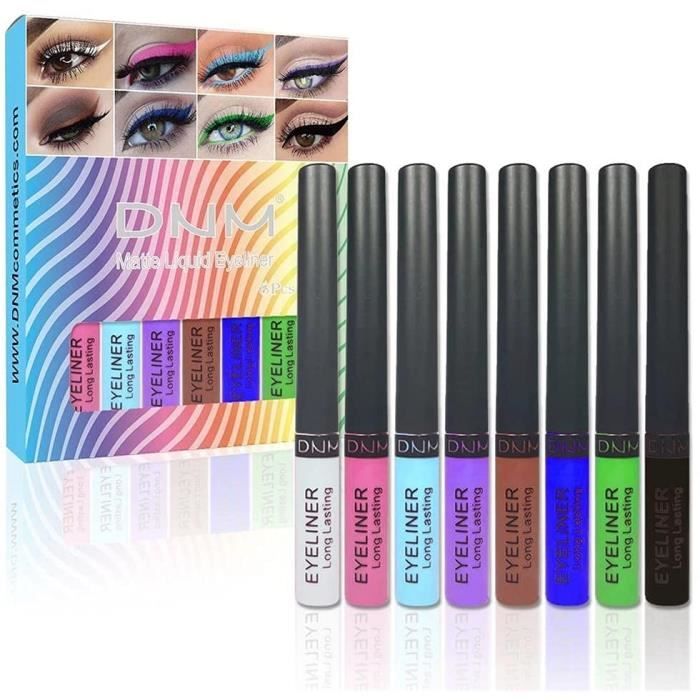 Liunian459 8 Couleurs Eyeliner Liquide Mat Imperméable Longue Durée Crayon Yeux Eye Liner pour Cosplay Party356