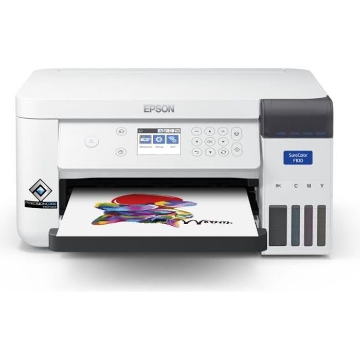 EPSON SC F100 - Imprimante à sublimation - A4 économique - Interface USB 2.0 - LAN - Wi-Fi