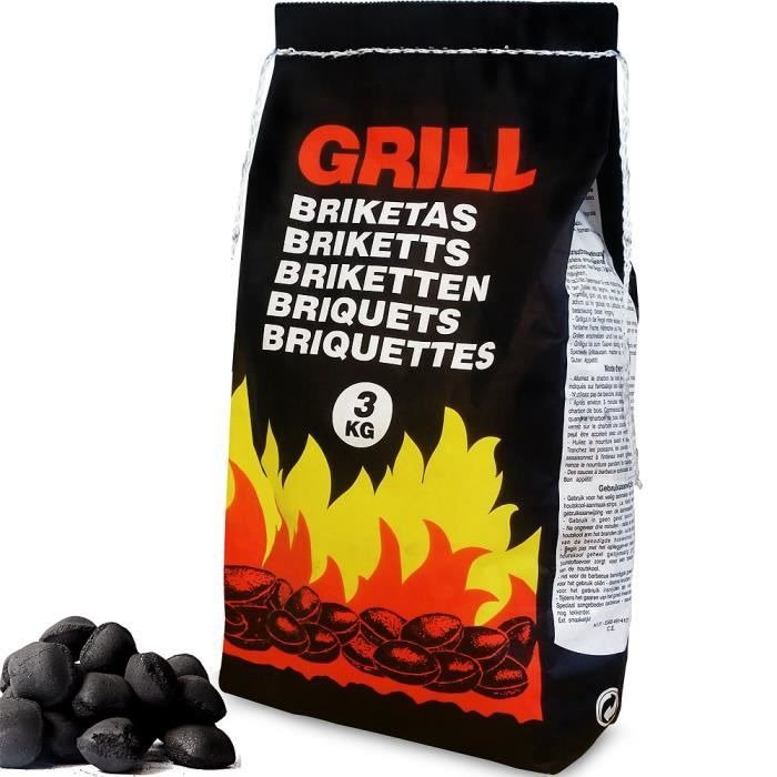 Briquettes de charbon de bois 27kg 9x3kg charbon de bois briquette bois pour barbecue BBQ