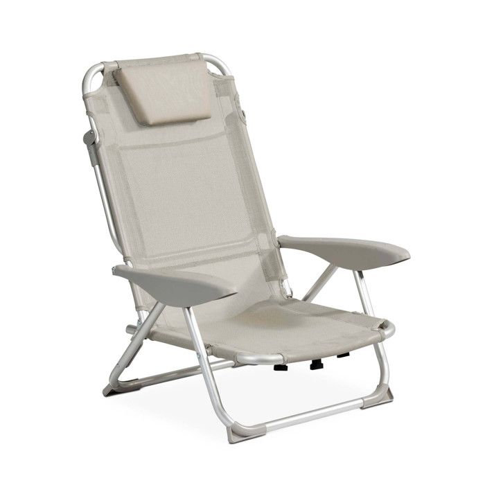 FAUTEUIL CLIC CLAC DES PLAGES GRIS