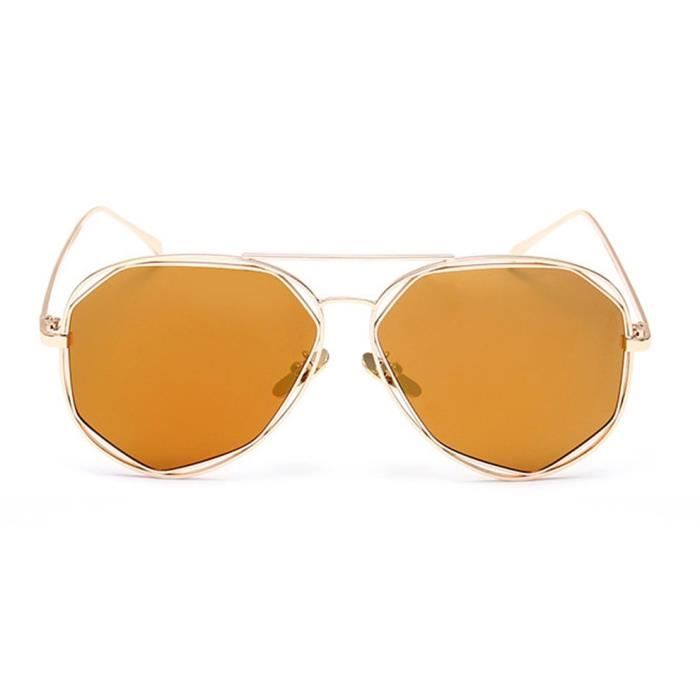 Lunettes De Soleil À Verres Polarisés Hd Pour Femmes, Tendance Design De Mode Pour Voyager, Or