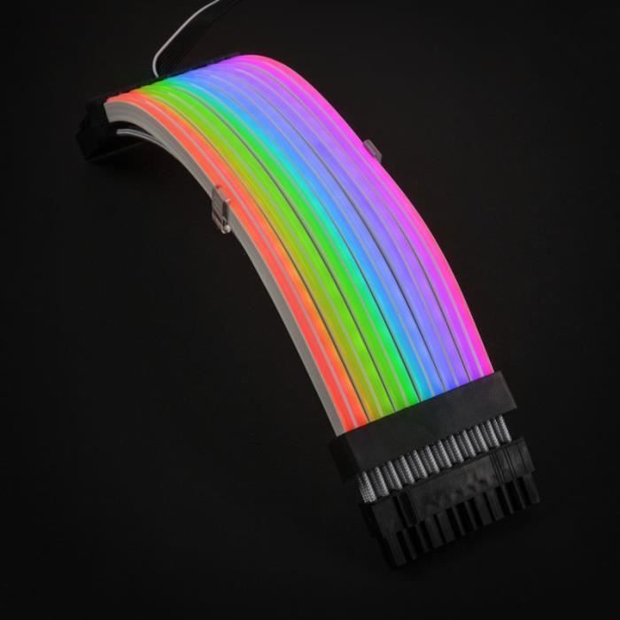 lian li lian li strimer plus 24-pin rgb mainboardkabel noirCustomisation PC Lian Li Strimer Plus 24-Pin RGB Mainboardkabel 270897