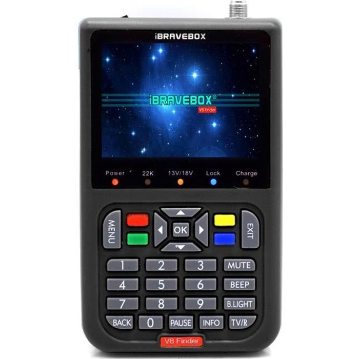 V8 Finder Digital Satellite Finder avec écran numérique LCD 3,5 pouces-82