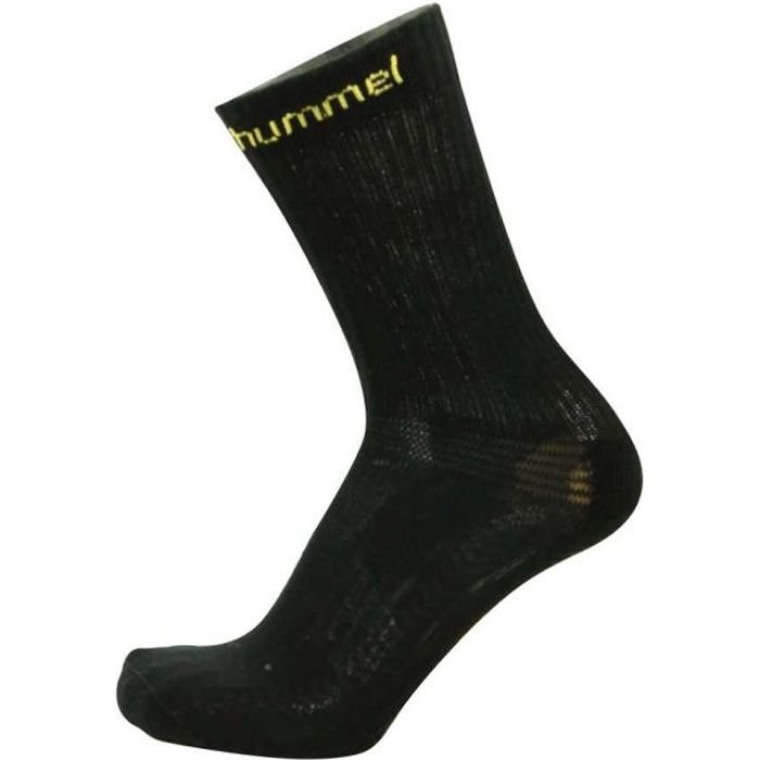 HUMMEL Chaussettes de Handball Authentic Indoor - Homme - Noir et Jaune