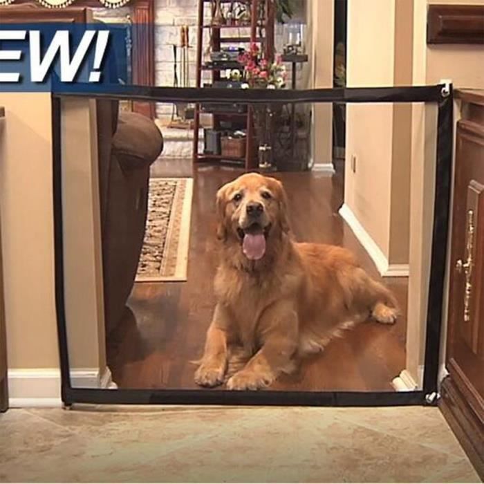 180*72cm Clôture pour animaux intérieur barrière filet de chien chat barrière d'escalier - longeur réglable