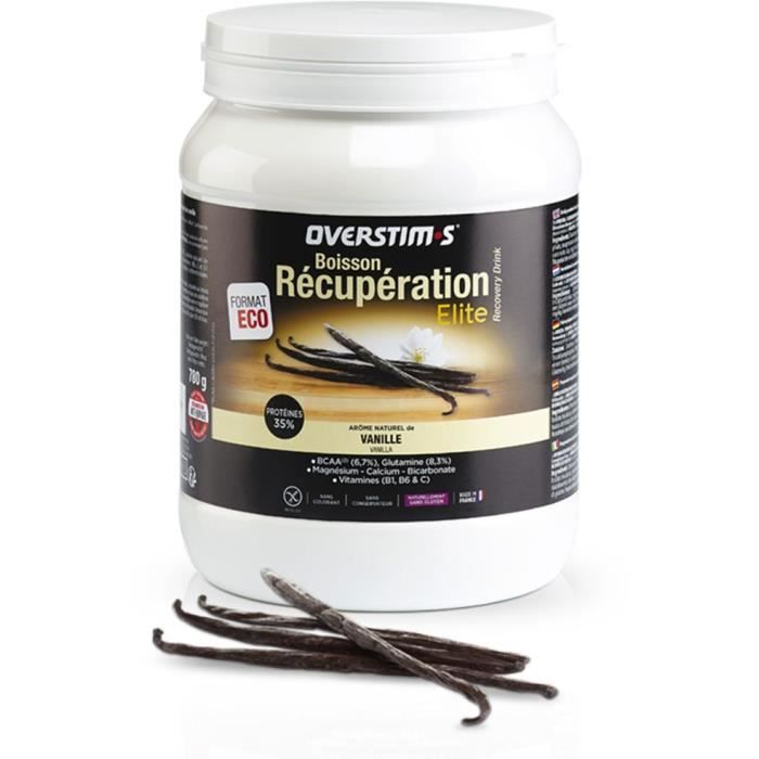 OVERSTIMS – Boisson de Récupération Elite (780g) - Vanille- Entraînements et enchainements sportifs