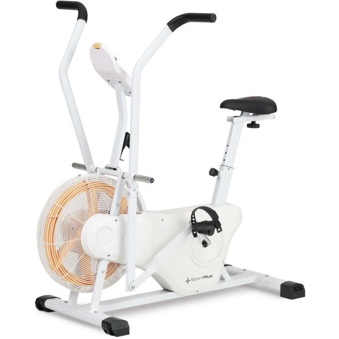 SportPlus Vélo à air professionnel avec résistance à l'air &, vélo d'appartement, entraîne les bras et les jambes